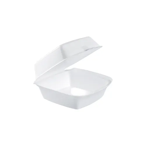 DART 6X6 1 CPMT FOAM HINGED CONTAINER