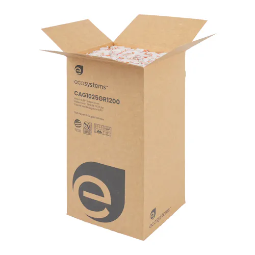 ECOSYSTEMS 10.25 GREEN WRAPPED COMPOSTABLE STRAW