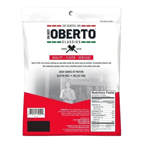 OBERTO SPICY THIN STYLE BEEF JERKY 2.2 OZ