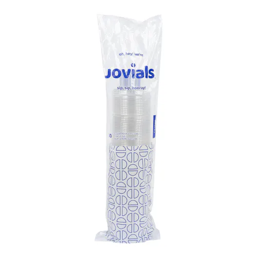JOVIALS FLAT STRAW SLOT LID FITS 7 & 10 OZ