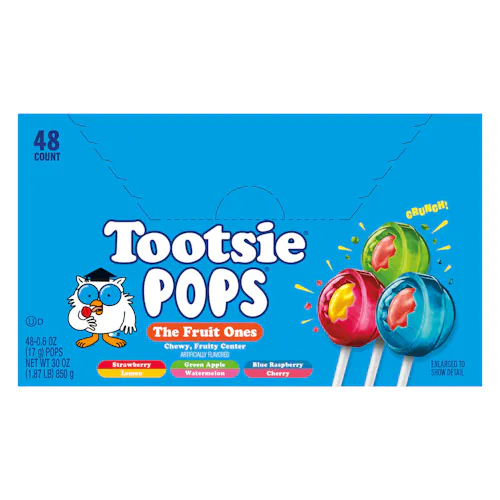TOOTSIE ROLL THE FRUIT ONES TOOTSIE POPS