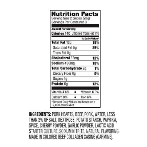 OBERTO COCKTAIL PEP 3 OZ