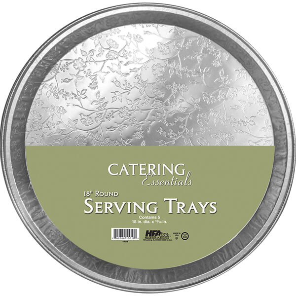 HFA CATERING ESSENTIALS 18 INCH ROUND SERVING TRAY
