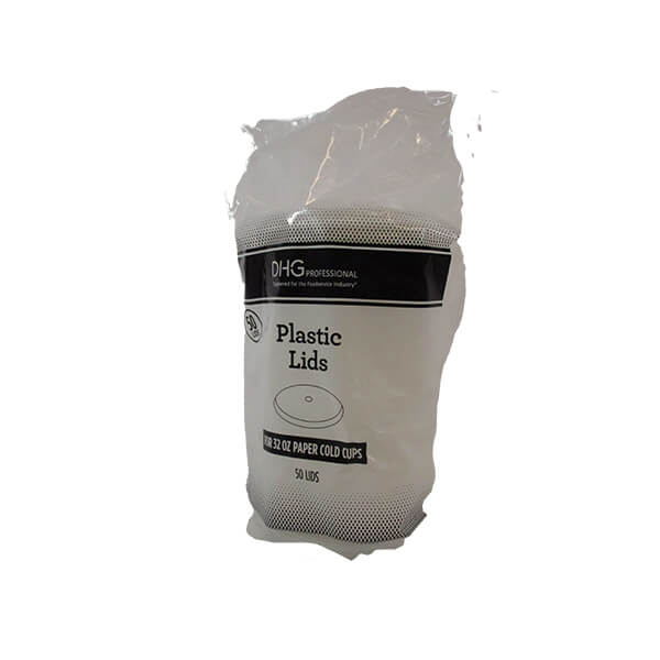 DHG PROFESSIONAL PLASTIC LID WITH STRAW SLOT 32 OZ