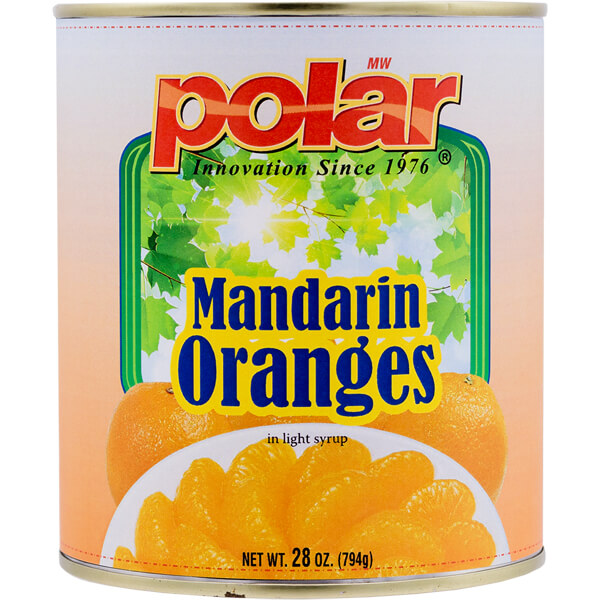 MW POLAR MANDARIN ORANGES IN LIGHT SYRUP
