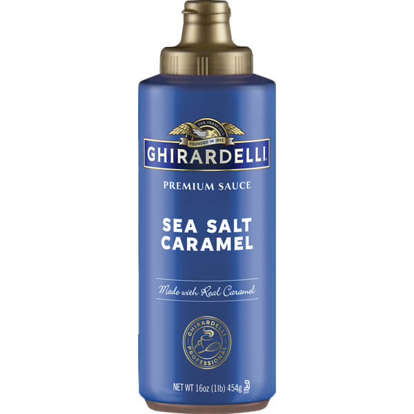 GHIRARDELLI SEA SALT CARAMEL CHOCOLATE SAUCE SQUEEZE BOTTLE