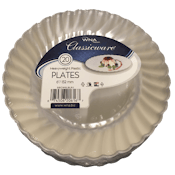 CLASSICWARE PLASTIC PLATES CLEAR 6 INCH