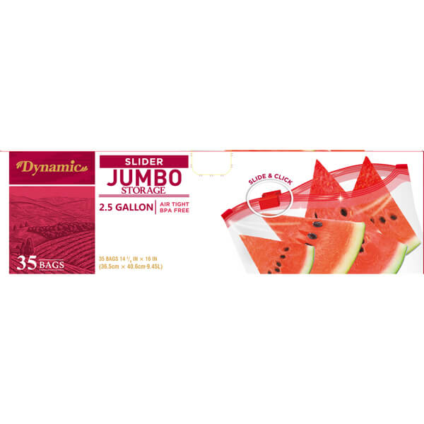 DYNAMIC 2.5 GALLON SLIDER STORAGE BAG