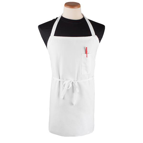 CHEFS LINE BIB APRON WHITE 36X36