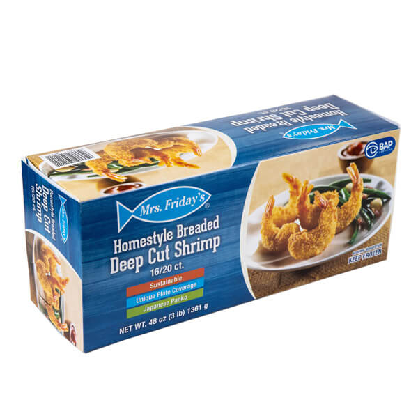 MRS. FRIDAYS BREADED DEEP CUT SHRIMP 16-20