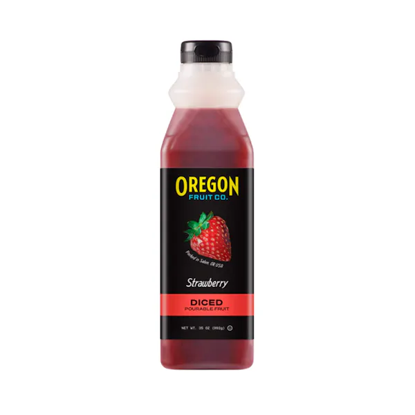 OREGON FRUIT CO. STRAWBERRY DICED POURABLE FRUIT FROZEN
