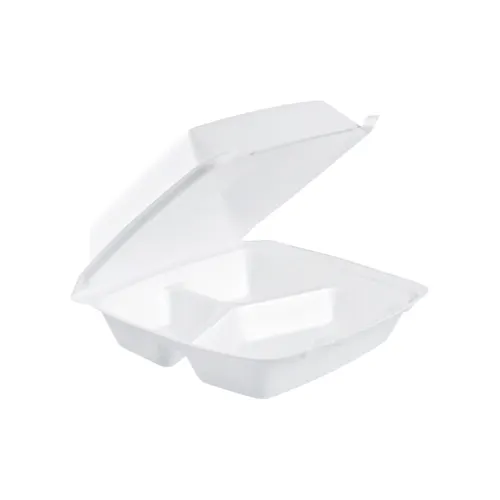 DART 8X8 3 CPMT FOAM HINGED CONTAINER
