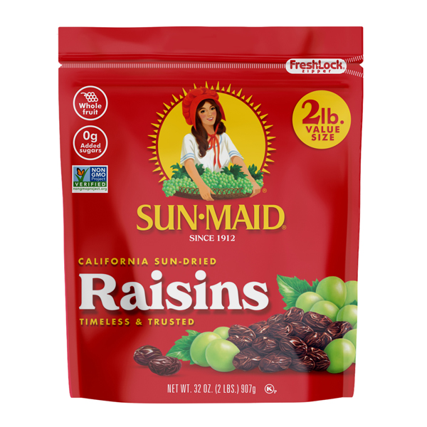 SUN MAID SUNMAID CALIFORNIA SUN DRIED RAISINS