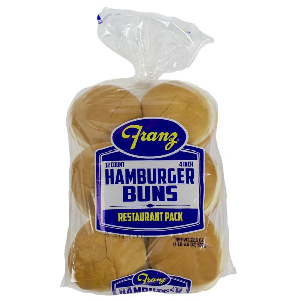 FRANZ BAKERY PLAIN 4 INCH BUNS