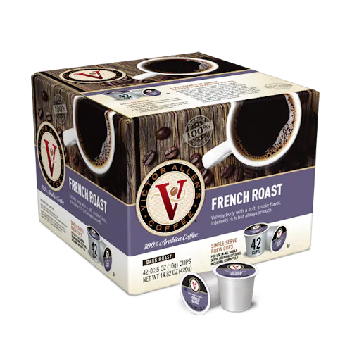 VICTOR ALLENS SINGLE SERVE COFFEE FRENCH ROAST