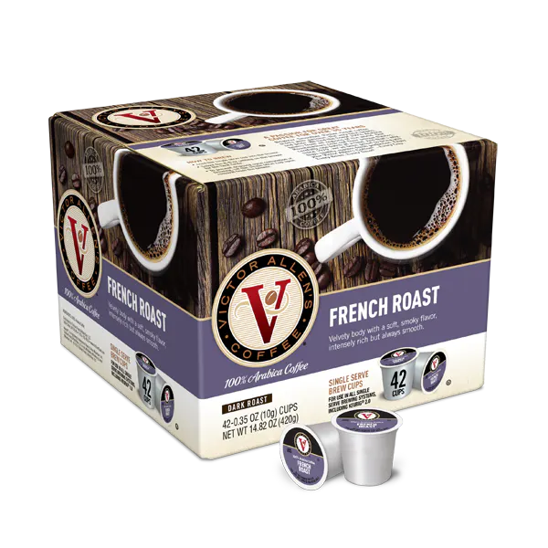 VICTOR ALLENS SINGLE SERVE COFFEE FRENCH ROAST