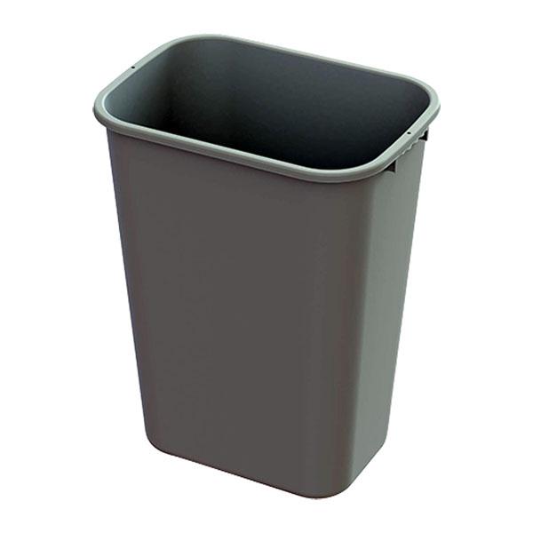 IMPACT PRODUCTS WASTEBASKET RECTANGLE GRAY 41.25 QUART