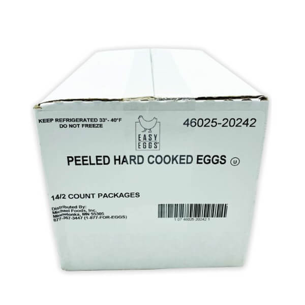 EASY EGGS PEELED HARD COOKED EGGS