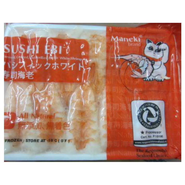 PACIFIC SEAFOOD MANEKI SUSHI EBI WHITE SHRIMP