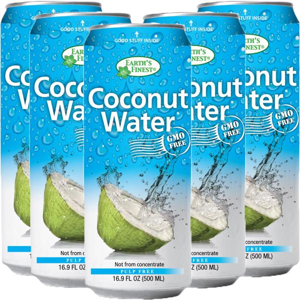 EARTH'S FINEST COCONUT WATER PULP FREE