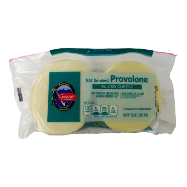 GOSSNER PROVOLONE CHEESE SLICED REF HALAL