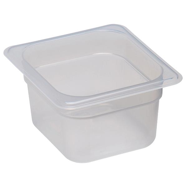CAMBRO TRANSLUCENT SIXTH SIZE FOOD PAN 4 INCH DEEP