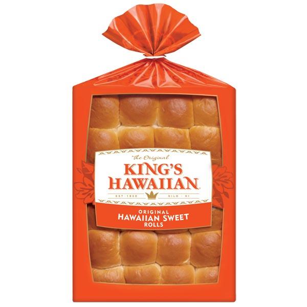 KINGS HAWAIIAN BAKERY SWEET ROLLS 24 COUNT