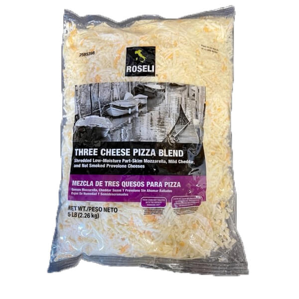 ROSELI THREE CHEESE PIZZA BLEND FEATHER SHREDDED