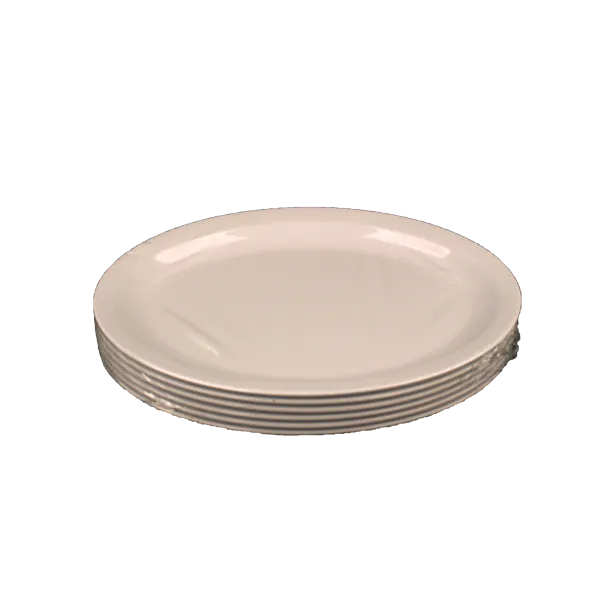 WINCO MELAMINE PLATTER WHITE 11.2 INCH