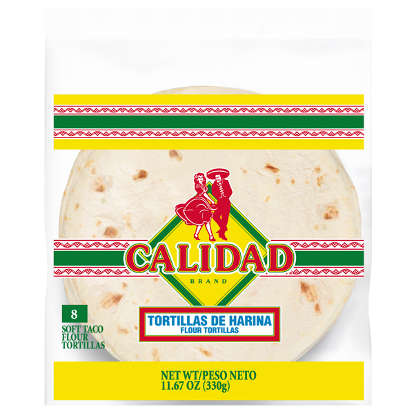 CALIDAD SOFT TACO FLOUR TORTILLA