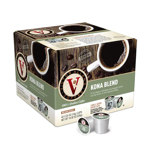 VICTOR ALLEN'S SINGLE SERVE COFFEE KONA BLEND