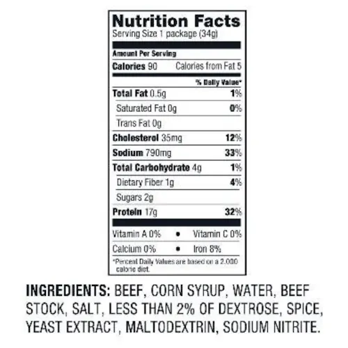 OBERTO ORIGINAL THIN STYLE BEEF JERKY 1.2 OZ