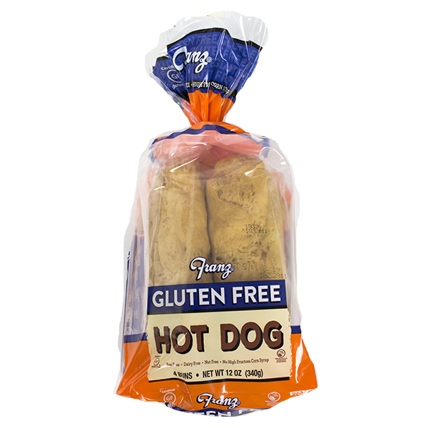 FRANZ BAKERY GLUTEN-FREE HOT DOG BUNS 4 COUNT