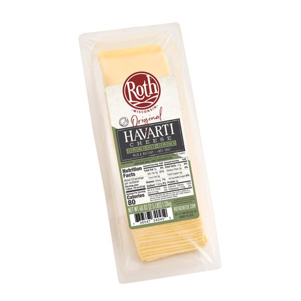 ROTH KASE SLICED CHEESE HAVARTI
