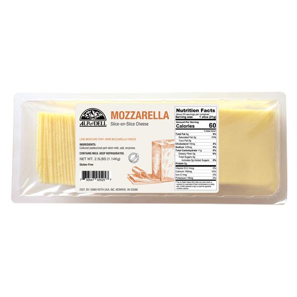 ALP AND DELL MOZZARELLA SLICE-ON-SLICE CHEESE