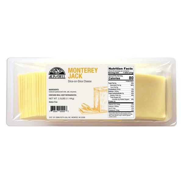 ALP AND DELL SLICED MONTEREY JACK CHEESE