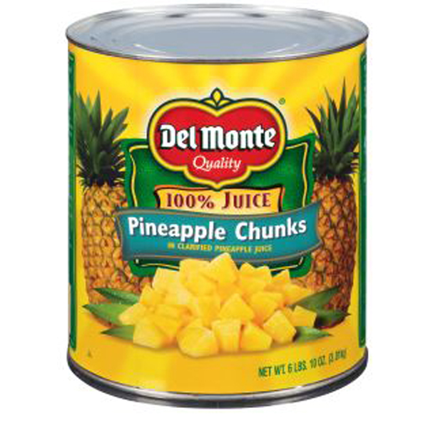 DEL MONTE PINEAPPLE CHUNKS IN JUICE
