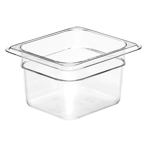 Cambro Food Pan Clear Sixth Size 4 Inch Deep