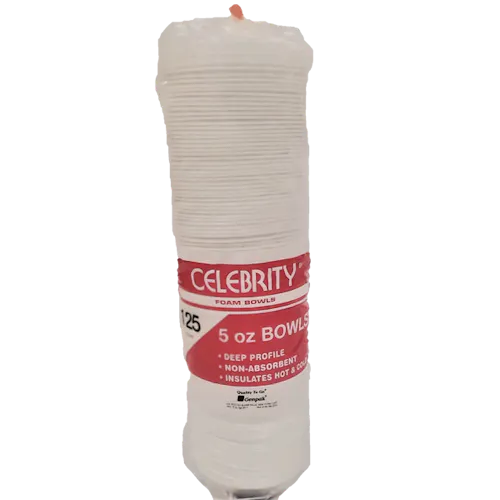 CELEBRITY BOWL FOAM WHITE 5 OZ