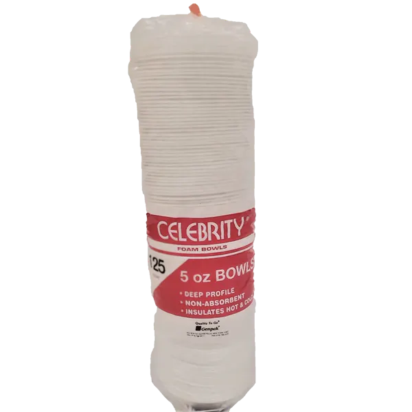 CELEBRITY BOWL FOAM WHITE 5 OZ