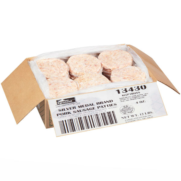 FARMLAND SILVER PORK SAUSAGE PATTIES 4 OZ 13430