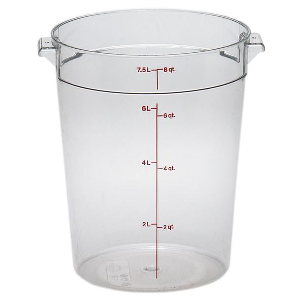CAMBRO CONTAINER ROUND CLEAR 8 QUART