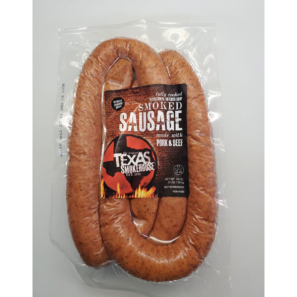 J BAR B FOODS TEXAS SMOKEHOUSE SMOKED SAUSAGE