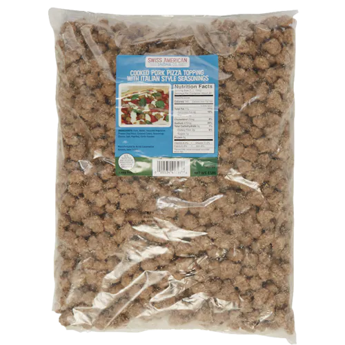 BURKE SWISS AMERICAN COOKED PIZZA TOPPING PORK