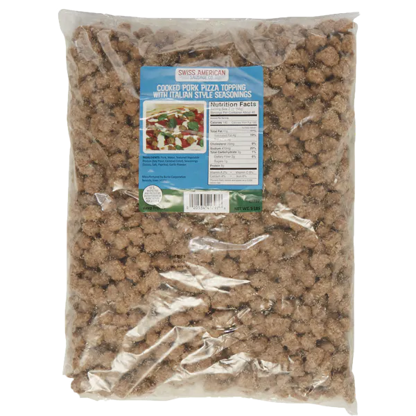 BURKE SWISS AMERICAN COOKED PIZZA TOPPING PORK