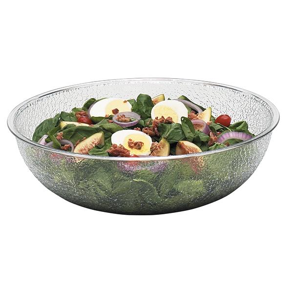 CAMBRO CAMWEAR BOWL PEBBLED CLEAR 12 INCH - 5.8 QUART