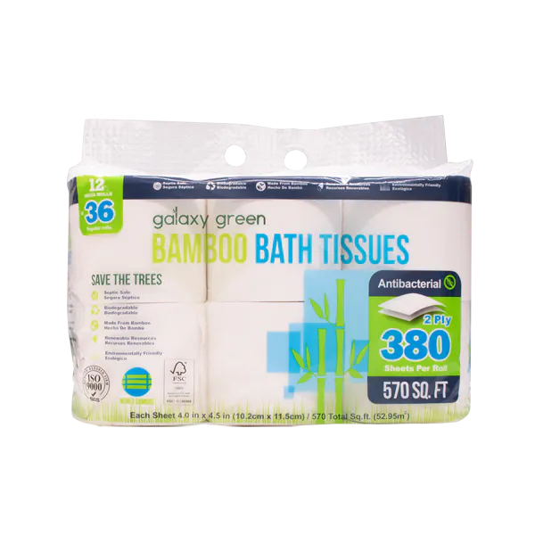 GALAXY GREEN BAMBOO BATH TISSUES