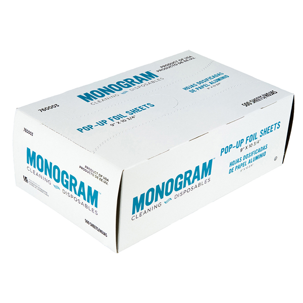 MONOGRAM FOIL SHEETS 9 X 10.75 INCH