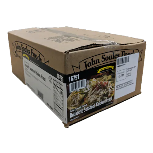 JOHN SOULES FOODS PULLED CHICKEN BREAST SEASONED