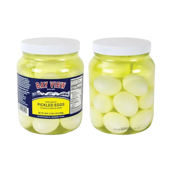 BAY VIEW PACKING COMPANY HARD BOILED PICKLED EGGS